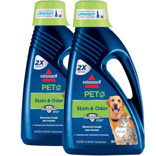 Bissell 2X Pet Stain & Odor Full Size Machine Formula,60 ounces,99K52,(Pack of 2) - size: 60 Fl Oz (Pack of 2)
