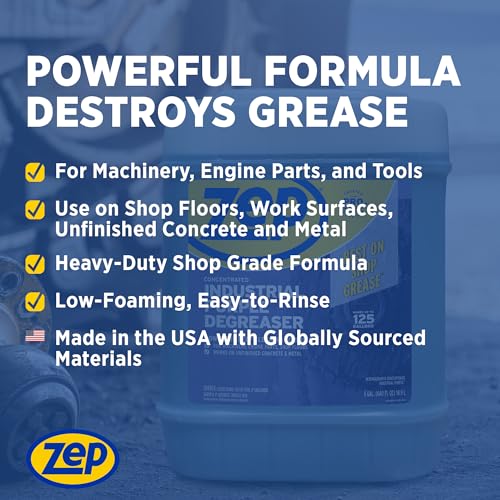 Zep Industrial Purple Cleaner and Degreaser Concentrate - 5 Gallon (Case of 1) R45815- Easy to Rinse Formula - size: 640 Fl Oz (Pack of 1)