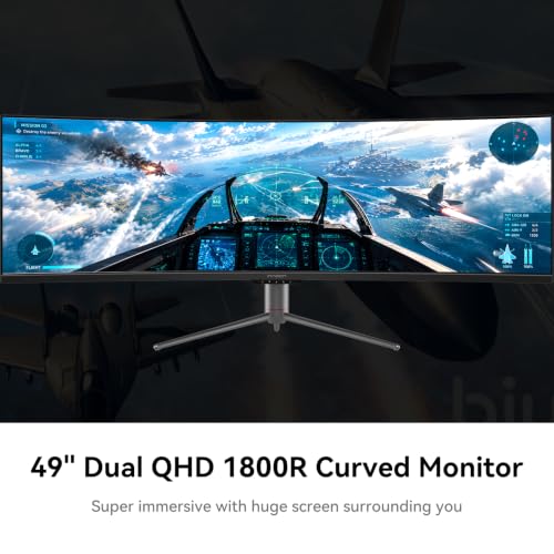 INNOCN 49" Curved DQHD 5120 x 1440P 240Hz 1800R Ultrawide Gaming Monitor - style: DQHD 240Hz