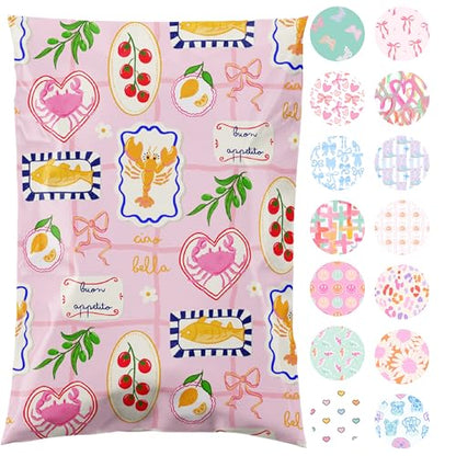 Pretty Package Store Poly Mailers 6x9, Ciao Bella, 100 Pack - color: Ciao Bella, size: 6x9