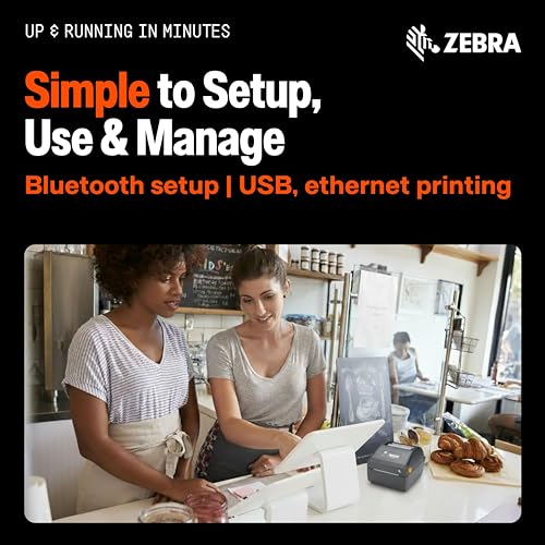 Zebra ZD421 Thermal Shipping Label Printer | 4x6 | No Ink Required - color: Retail, Logistics (203 DPI)