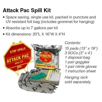 Brady SKA-ATK Allwik Attack Pac Universal Class Portable Spill Kit