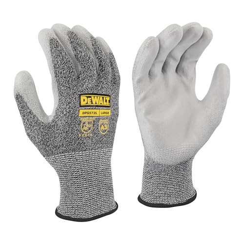 DEWALT Unisex Dpg572 Pu A3 Cut Resistant Glove - size: Large