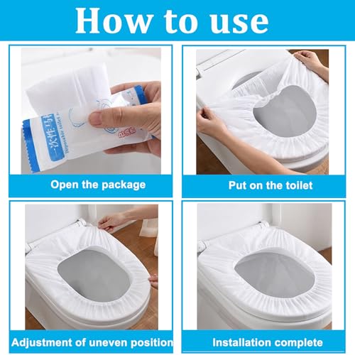 200 Pack Disposable Toilet Seat Cover - size: 200 Pack