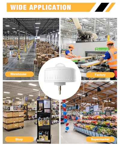 210W LED Linear High Bay Light with PIR Sensor，LED High Bay Shop Lights Fixture, Compatible with Industrial 120-277V, LED Linear High Bay Light for Shop Garage Warehouse