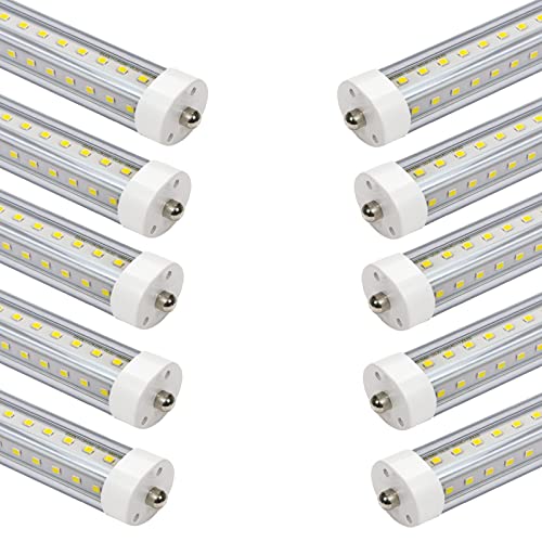Single Pin T8 LED Tube Lights F48T12 HO Replacement 10-Pack - size: 45.8in