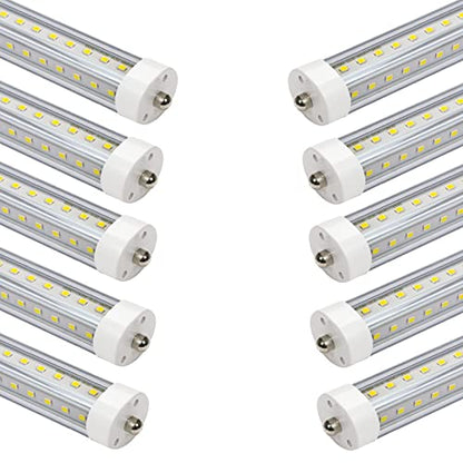 Single Pin T8 LED Tube Lights F48T12 HO Replacement 10-Pack - size: 45.8in