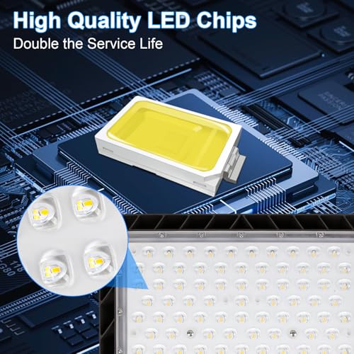 ledmo 480W LED Parking Lot Light,5000K 72000LM Super Bright Dusk to Dawn - size: 480W/Arm Mount/1PC