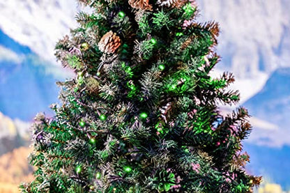 Novelty Lights 50ft 100 LED Green Christmas Lights, Outdoor & Indoor - color: Green