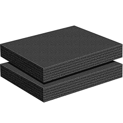 Treela 2 Pcs Customizable Polyethylene Foam Sheets 16x12x2" - size: 16x12x2''