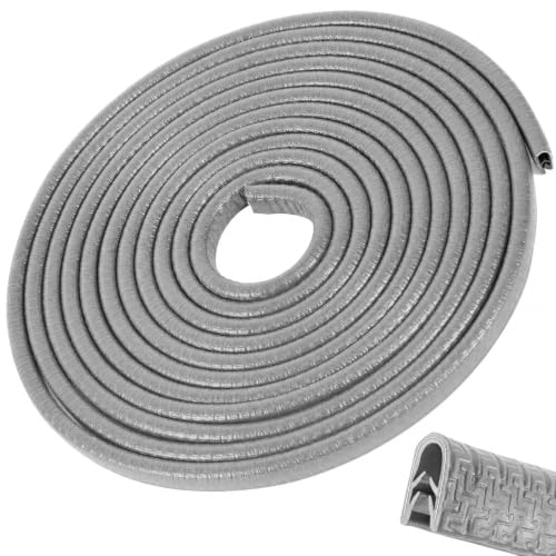 Car Door Edge Guards 64Ft(20M) Universal Rubber U Shape Edge Trim, Gray - color: Gray, size: 64 ft
