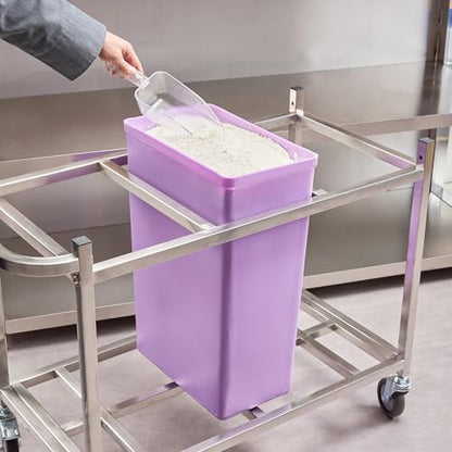 Restaurantware 10 gal Purple Plastic Cup Ingredient Bin - color: Purple