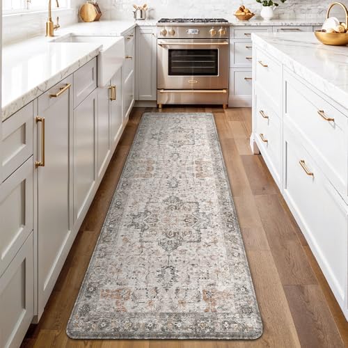 GENIMO Anti Fatigue Kitchen Mats for Floor 23"X71", Runner Rug,GrayTaupe - color: Light Taupe Brown, size: 23.6"x71"--0.4 inches