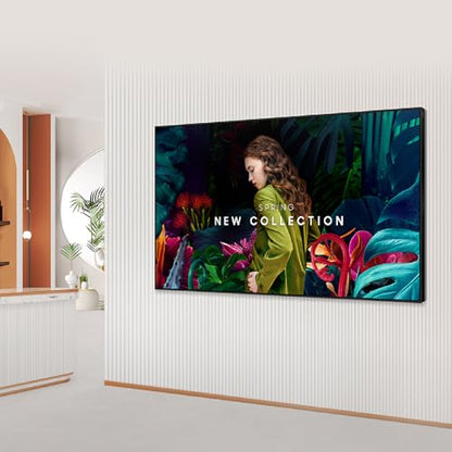 Samsung 85” Commercial UHD Signage, 28.5mm Depth, Dynamic Crystal Color, Quantum Processor Lite 4K, Ultra Slim, Home UI, Centered VESA Holes, 3-Year Warranty, LH85QBCEBGCXGO - size: 85-inch