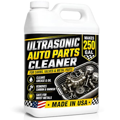 Ultrasonic Cleaner Solution for Carburetors & Car Parts 1 Gal | Made in US