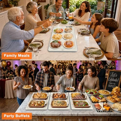 FYY Warming Mat for Food 24"x15", Rapid and Full Surface Heating Beige - color: Off White, size: X Large Size: 24"x15"