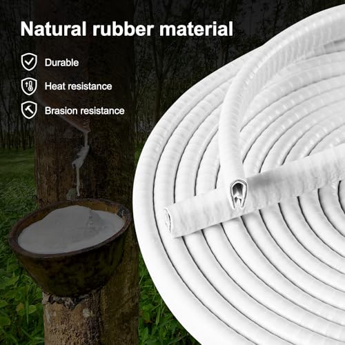Car Door Edge Guards 32Ft(10M) Universal Rubber U Shape Edge Trim, White - color: White, size: 32 ft
