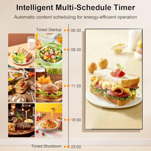 43" 4K Digital Signage Display, 2500nits Brightness Advertising Display - size: 43"