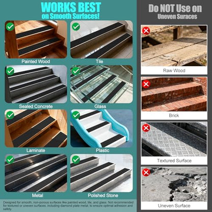 Extra Wide 16in x 40ft Black Anti Slip Tape, 80 Grit Waterproof Non Skid Grip Tape Roll for Ramps, Decks, Boat Decks, Warehouse Floors, Garages, Indoor & Outdoor Use - size: 16'' x 40 FT