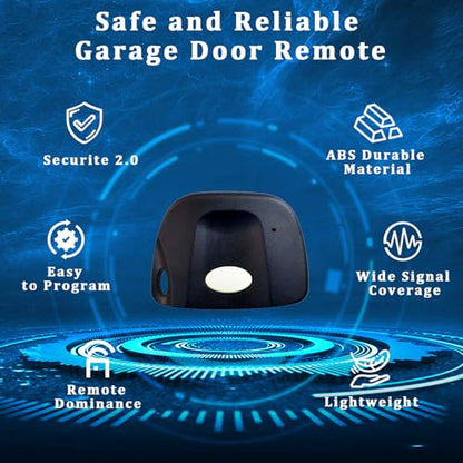 3 Pcs Garage Door Opener Remote Compatible with Linear Multicode 300MHz 10 Dip Switch Replacement for 3089 3060 3070 MCS308911 MCS306010 MCS3070 Garage Opener Remote Control with Keychain - style: Multicode-3089-3Pcs
