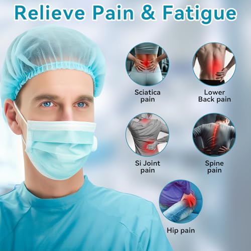 Lower Back Brace for Pain Relief - Adjustable Back Support Brace for Sciatica, SI Joint, Hip & Spine Pain - Breathable Lumbar Support Belt for Men Women for Work, Home or Exercise - size: Large (Hip Size 44"- 57")