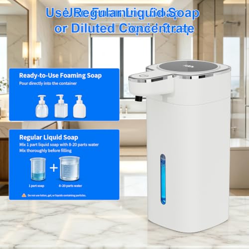 Smart Electric Foaming Soap Dispenser - color: White