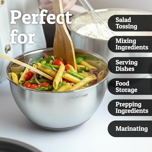 28pc Stainless Steel Mixing Bowls with Lids Set, 1.5-5 Qt, Grey - color: Utensils - Grey