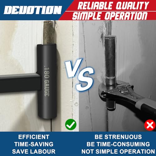 Door Hinge Adjustment Tool for .134 and .180 Gauge Commercial Hinge Bender, Double Head Long Handle Door Alignment Tool, Heavy Weight Door Adjustment Bender