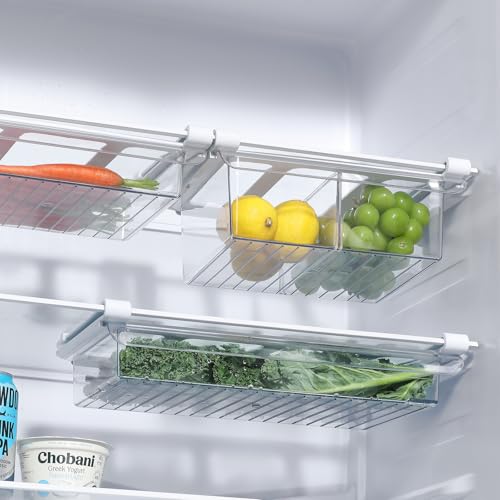 Fridge Drawer Organizer, 2" Height x 8.66" Width, Shallow - size: 2" Height x 8.66" Width