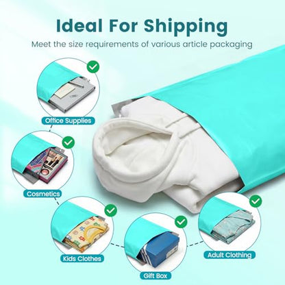 Metronic Poly Mailers 14.5x19 50 Pack, Self Seal Shipping Bags for Clothes - color: Teal, size: 14.5x19 50PC