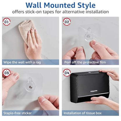 Multifold Paper Towel Dispenser Wall Mount, Black - color: 5855-black