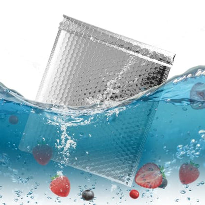 25 PACK Thermal Bubble Mailer 10" x 12" Insulated Shipping Bags Mailing Envelopes Self-adhesive Foil Metallic Shipping Bags for Cold Shipping - size: 10 x 12 inch