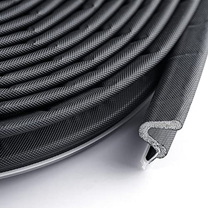 BBTO Weather Stripping Door Window Seal V-Shaped Foam Kerf,26 Feet,Black - color: Black, size: 26 Feet