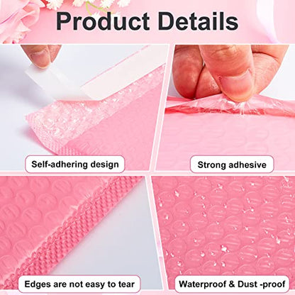 Henoyso 30 Pcs Extra Large Bubble Mailers 14 x 19 Inches - color: Pink, size: 14 x 19 Inches