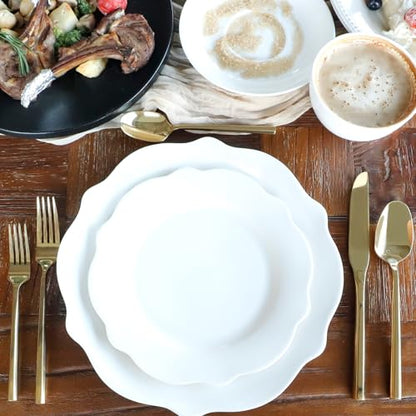 Gold Silverware Set with Hexagon Handle 20 Pieces Service for 4 - color: Gold, size: 20 Pcs