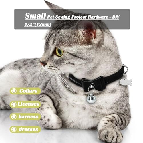 CooBigo 100 Pack 1/2" Dee Rings D-Ring Metal Buckle Strap Sewing Accessories FLQ051-E - color: Silver, size: 1/2 Inch