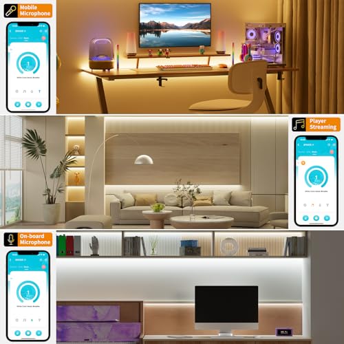 PAUTIX CCT LED Controller Kit SP542E Wi-Fi+Bluetooth, Compatible with Alexa/Google Assistant, App Control RF Remote, CCT LED Dimmer for LED Strip Light, Timing Function, Music Mode, Group Control - size: SP542E(For CCT, Support voice activation)