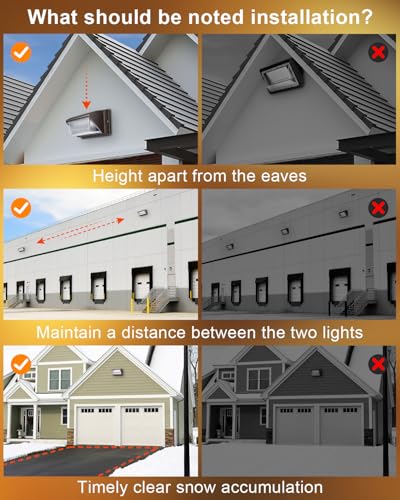 ledmo 120W LED Wall Pack Light - Size Update 6 Pack Dusk to Dawn Outdoor Lighting with Photocell Commercial Industrial Lights for Bay,Shop,Garage,Barn,Warehouse,Building,Yard 5000K - size: 6 Pack With Photocell