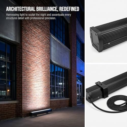 54W Wall Washer Light 40'' 6000K 120V IP67 Waterproof Plug-in - color: 6000K-Daylight-White, 54W, size: 40"