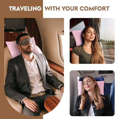 Small Shredded Memory Foam Pillow, Camping Pillow Travel Pillow - Compressible Medium Firm, Breathable Cover, Ideal Backpacking Hiking, Airplane and Car (Apricot Pink, S) - color: Apricot Pink, size: S-16 X 12 Inch
