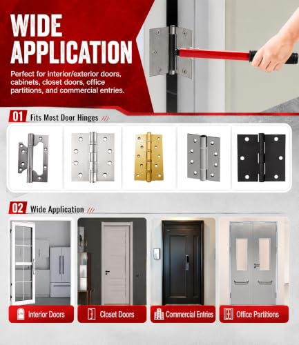 4-in-1 Door Hinge Adjustment Tool, Fix Misaligned Doors & Cabinets