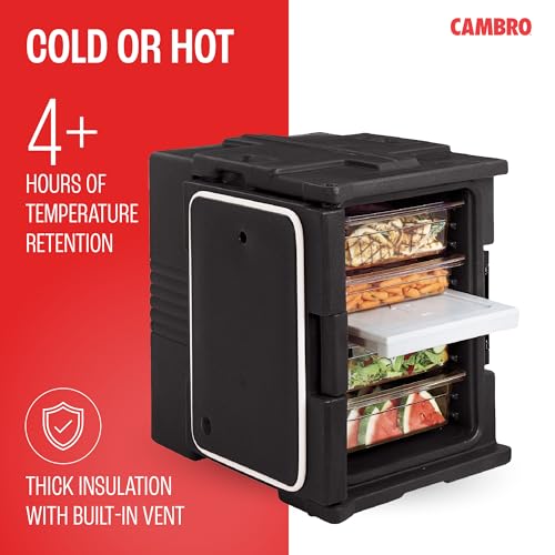 Cambro Insulated Food Pan Carrier - Hotbox for Catering & Transport - UPC400 Series (Black) - color: Black