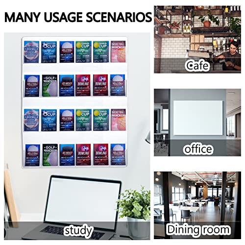 Weysat Acrylic Brochure Pamphlet Holder Brochure Display Stand, 1 Piece