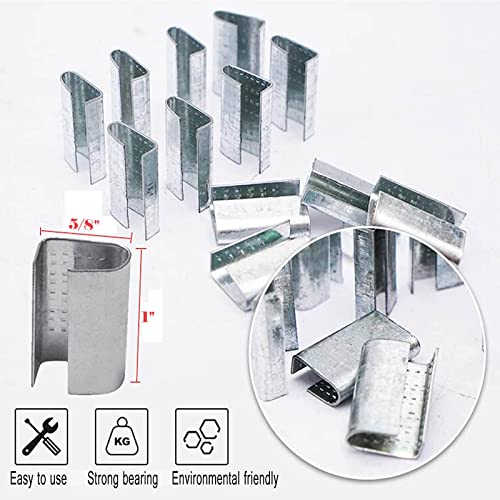 Poly Strap, Polypropylene Strapping, 320' Length, 100 pcs Clips