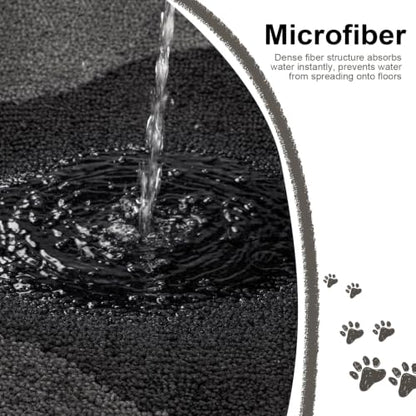 BSICPRO Dog Door Mat 32"x47", Charcoal Gray Dirt Trapping Mud Mat - color: Charcoal Gray, size: 32"x47"