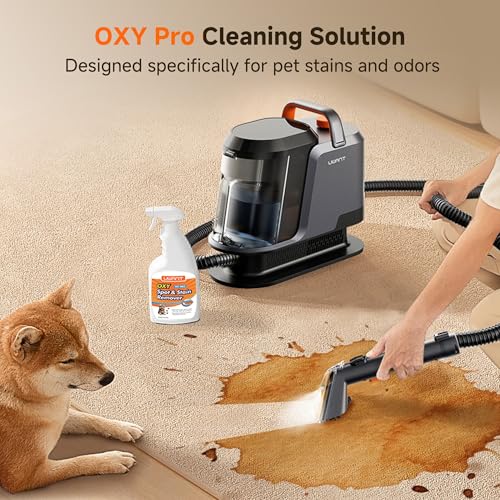 Uwant 18Kpa Carpet Cleaner Machine with Pet Pro Cleaner&Tools Set of 1 - color: Blue-Gold