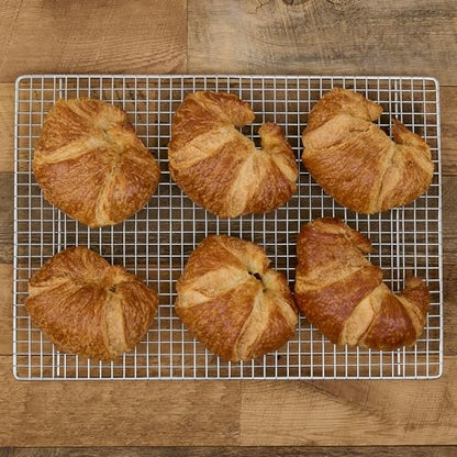 Mrs. Anderson's Baking Professional Cooling Rack, Heavy Duty Steel, Fits Half Sheet Pans, 16.5 x 11.875 x 0.625-Inches - size: Half Sheet -11.75 x 16.5-Inch