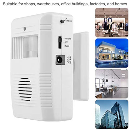 16 Music IR Motion Welcome Door Bell with Adjustable Sensor and Loud Speaker for Home and Business Use