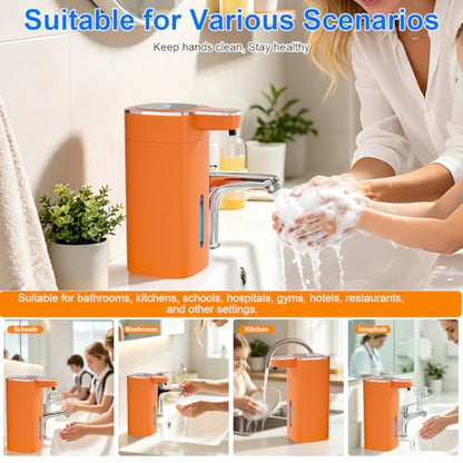 Automatic Foaming Soap Dispenser Touchless - color: Orange