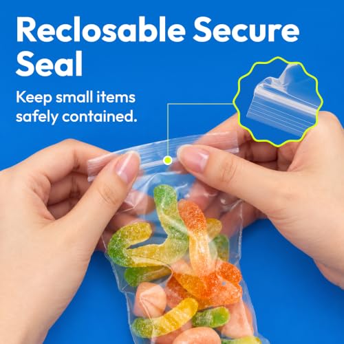 400Pcs 3x4 Inch Clear Plastic Zip Bags, 2Mil Thick - size: 3x4 Inch (Pack of 400)